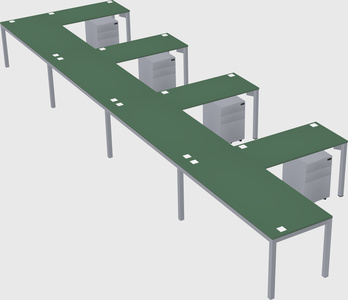 L-shaped desk