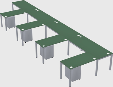 L-shaped desk