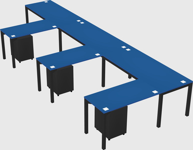 L-shaped desk