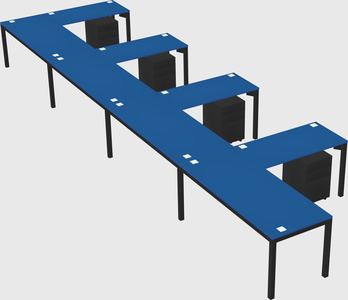 L-shaped desk