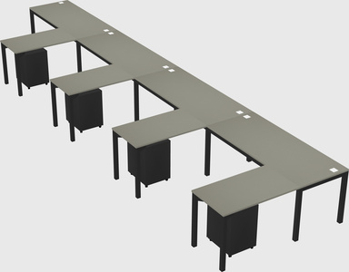 L-shaped desk