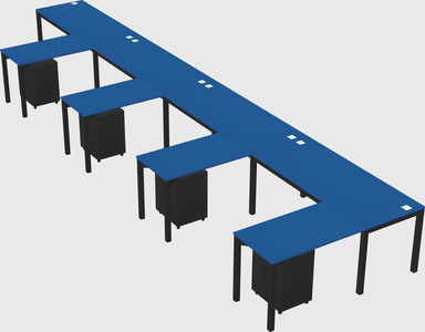 L-shaped desk