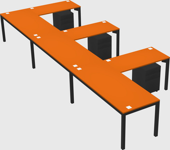 L-shaped desk