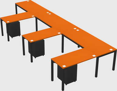 L-shaped desk