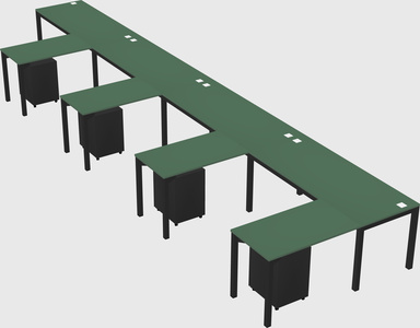 L-shaped desk