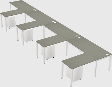 L-shaped desk