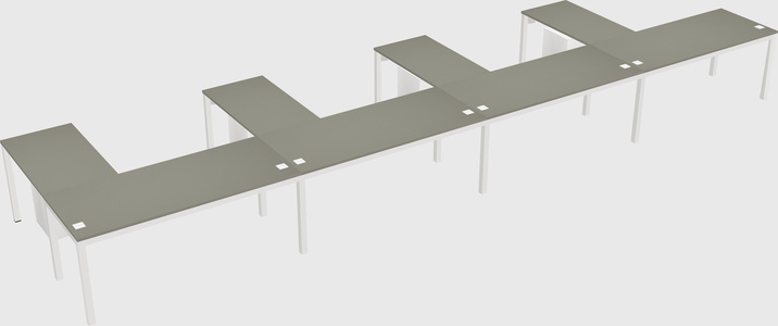 L-shaped desk