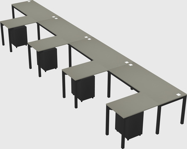 L-shaped desk