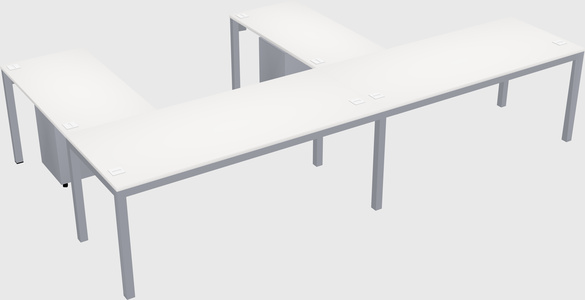 L-shaped desk