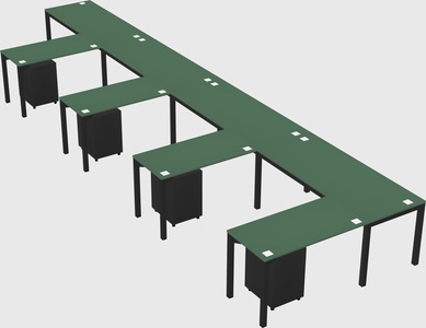 L-shaped desk