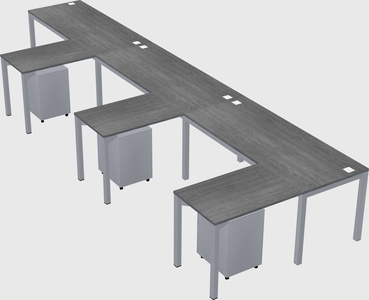 L-shaped desk