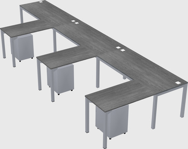 L-shaped desk