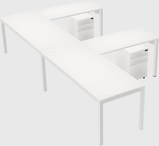L-shaped desk