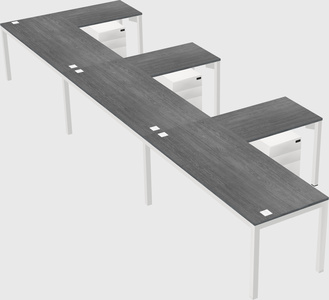 L-shaped desk