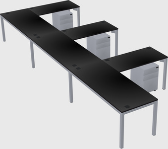 L-shaped desk