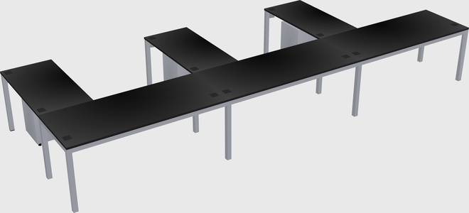 L-shaped desk