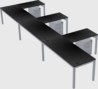 L-shaped desk