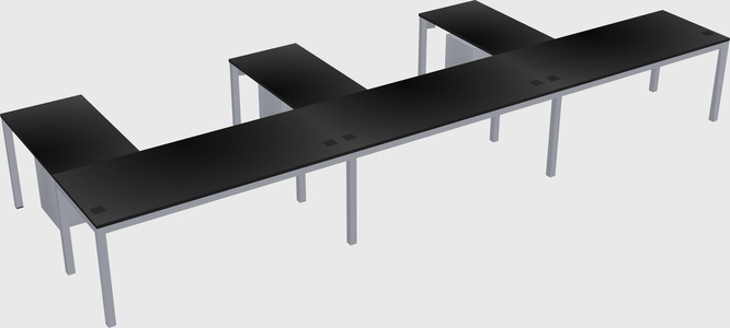 L-shaped desk