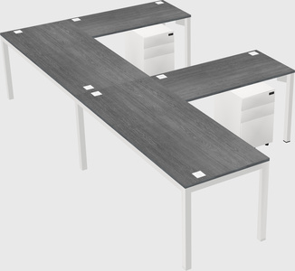 L-shaped desk