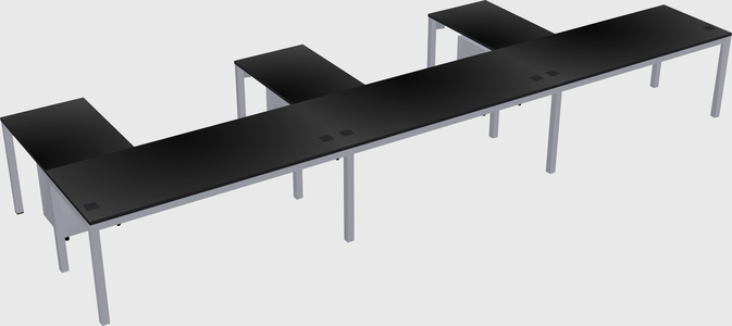 L-shaped desk