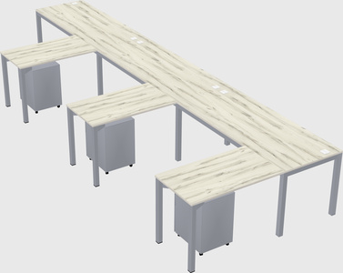 L-shaped desk