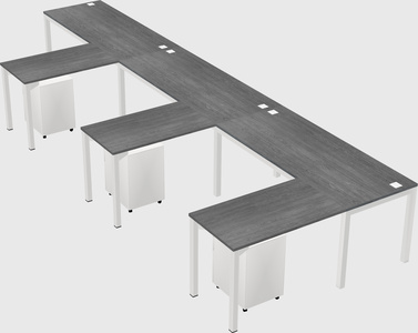 L-shaped desk