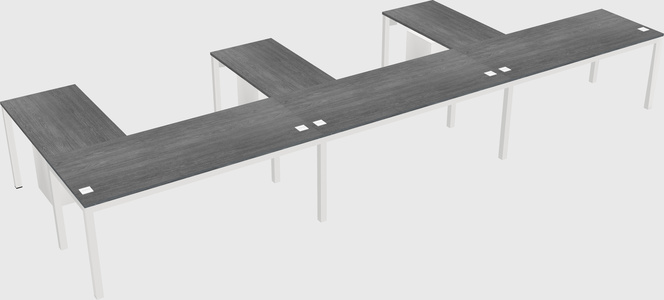 L-shaped desk