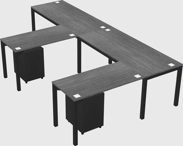L-shaped desk