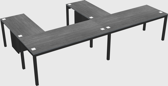 L-shaped desk
