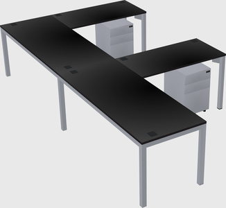 L-shaped desk