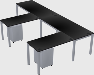 L-shaped desk