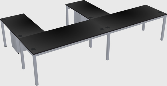 L-shaped desk