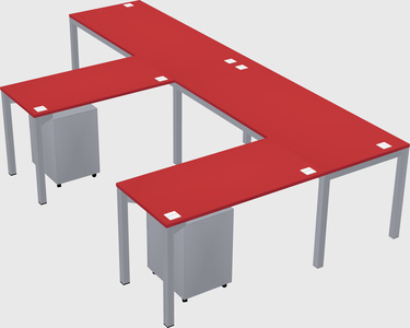 L-shaped desk