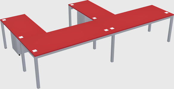 L-shaped desk