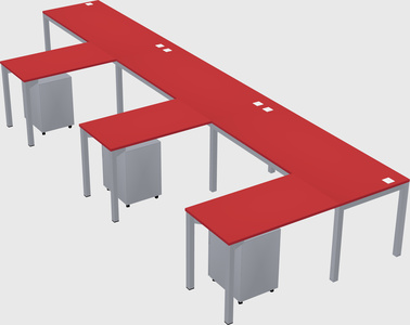 L-shaped desk