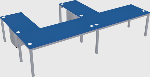 L-shaped desk