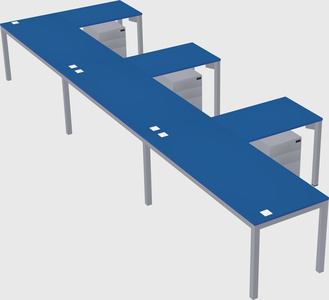 L-shaped desk