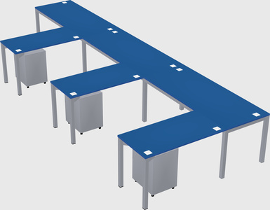 L-shaped desk