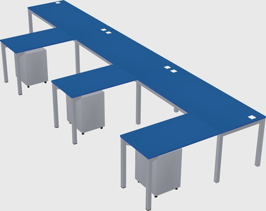 L-shaped desk