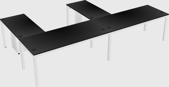 L-shaped desk