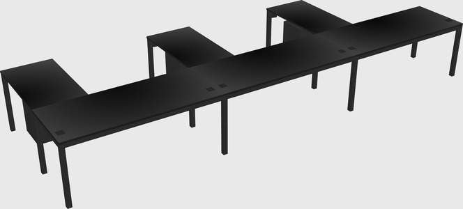 L-shaped desk