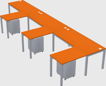 L-shaped desk
