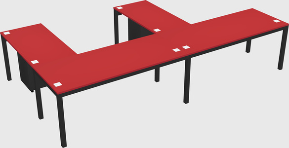 L-shaped desk