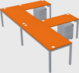 L-shaped desk