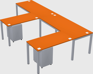 L-shaped desk
