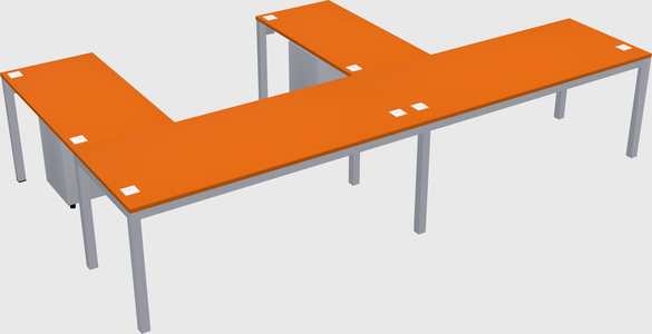L-shaped desk