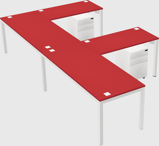 L-shaped desk