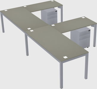 L-shaped desk