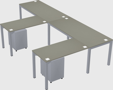 L-shaped desk