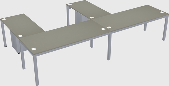 L-shaped desk